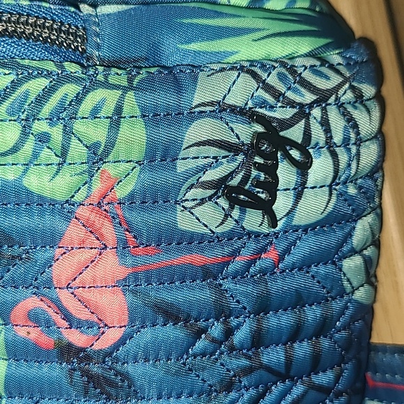 Lug Mini Ranger Blue Flamingo Print Crossbody Bag - Picture 2 of 9